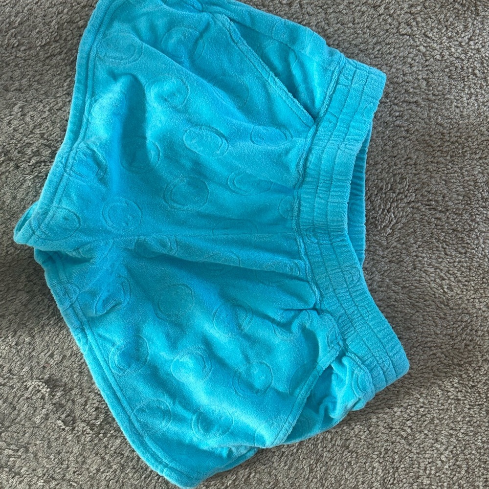 Blue Terry Cloth Shorts